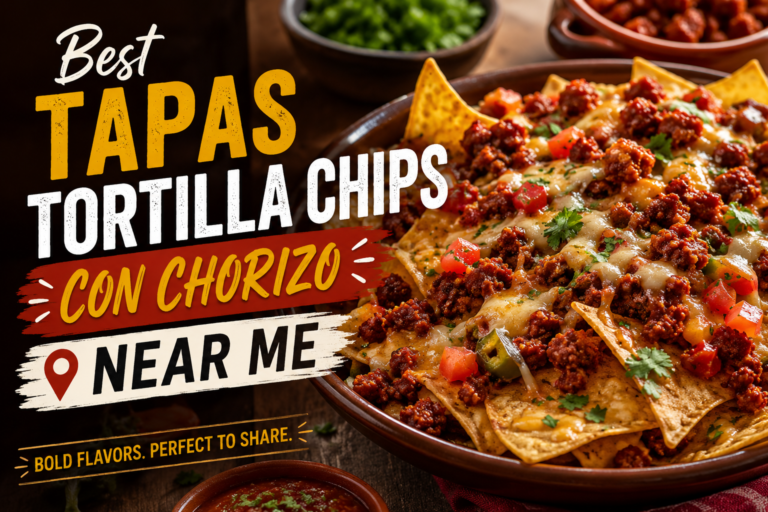 Best Tapas Tortilla Chips Con Chorizo Near Me